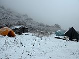 04 Snow And Fog At Our Waterfall Camp At 4110m Above Yak Karka Delayed Us A Day